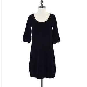 Theory Black Dress Wool Blend Round neckline L